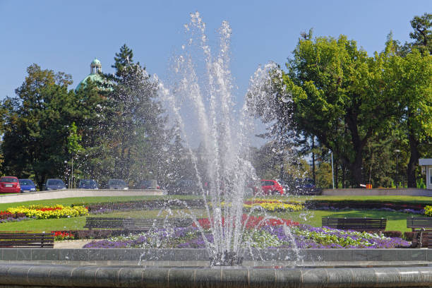 istock Water fountain Belgrade 1414981551