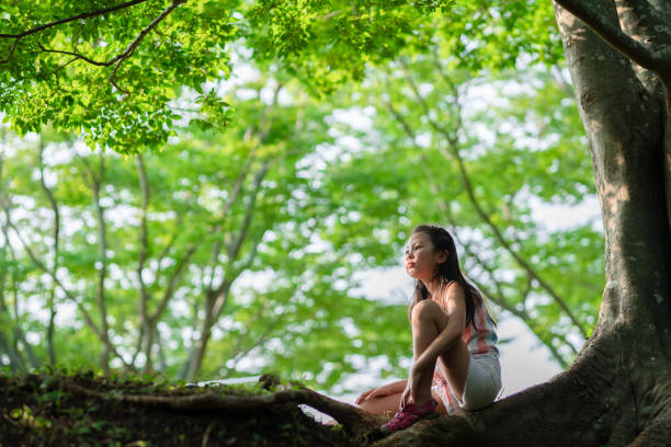 istock Girl relaxing in the shade 1414985824