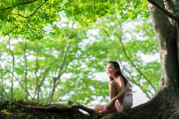 istock Girl relaxing in the shade 1414985827