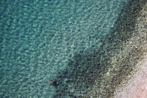 Summer beach, turquoise water for background