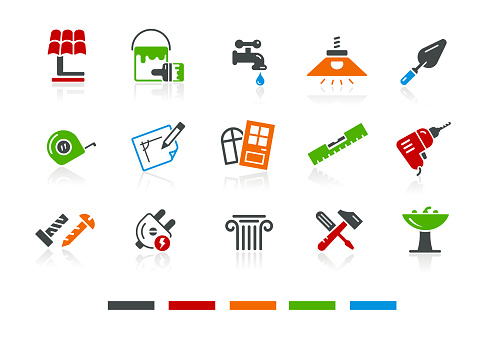 Color icon set for designers.