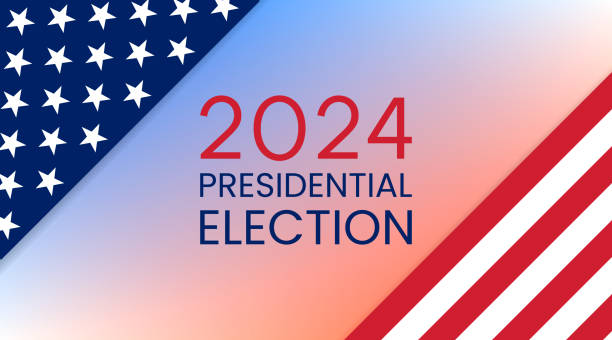 ilustrações de stock, clip art, desenhos animados e ícones de united states of america presidential election 2024. vector illustration - presidential election illustrations