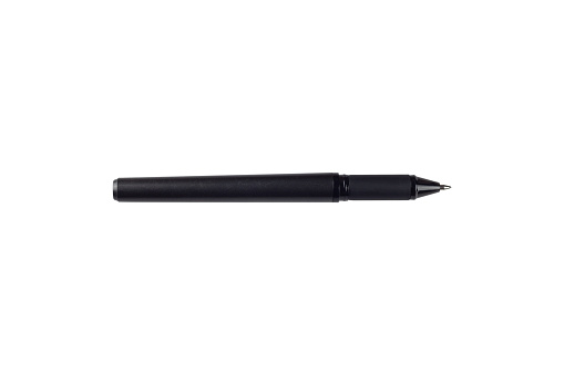 black pen isolated from background, on white background