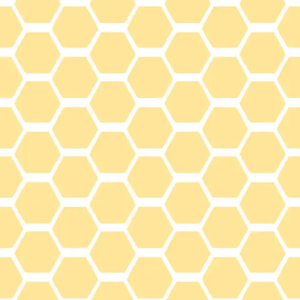 Vector illustration of Honeycomb Seamless pattern