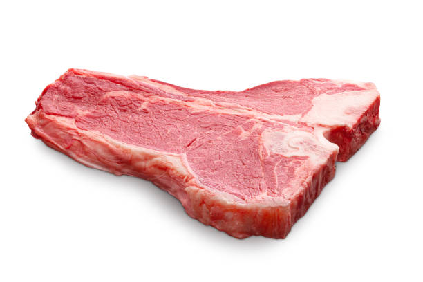 istock Raw Porterhouse or T-bone beef meat steak isolated on white 1415000060