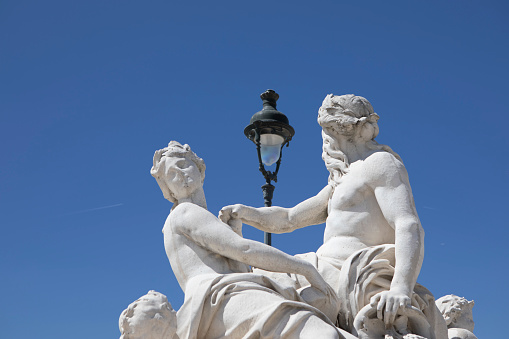 The Fountain of Neptune in Florence, situated on the piazza della signoria in front of the Palazzo Vecchio. Work by sculptor Bartolomeo Ammannati in the 1563-1565.