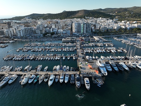 View of the marina in Mutriku, Spain
