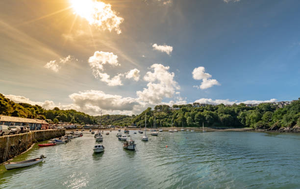 istock Boats moored in Fishguard Harbour in Wales 1415008761