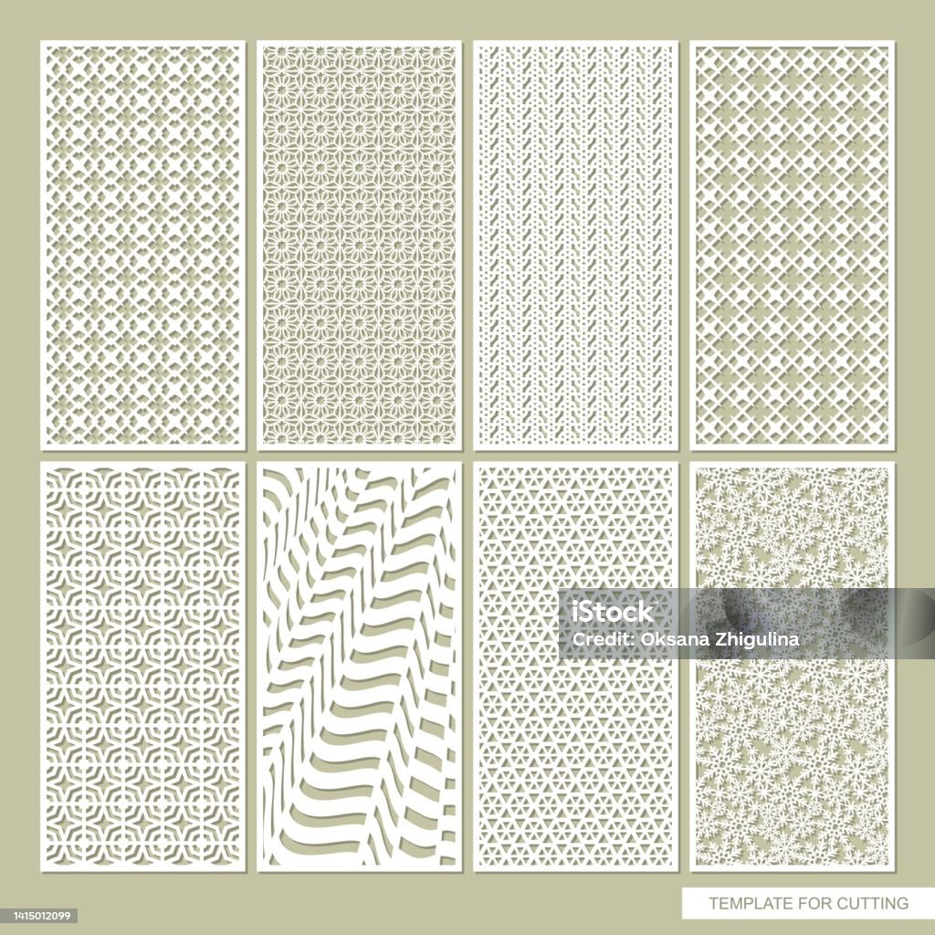 Rectangular Panels Vector Set Of Vertical Rectangular Panels Stock Illustration - Download Image ...