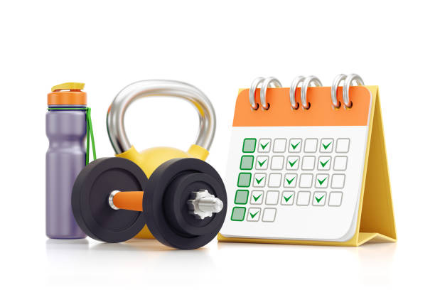 Fitness Scheduling stock photo