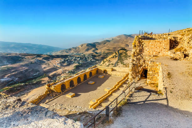 The interior of Western Ivan (Khosrow Ivan) of Takhte Soleyman (Throne of Solomon) archaeological site, located in West Azerbaijan, Iran. The remains of the most important Zoroastrian fire temple built during the Sassanid period.