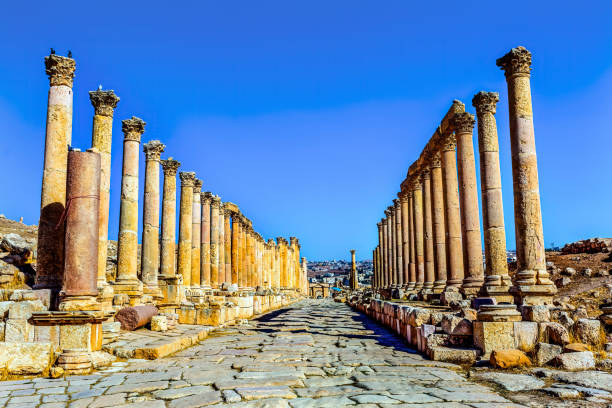 istock Corinthian Columns Ancient Roman Road City Jerash Jordan 1415018874
