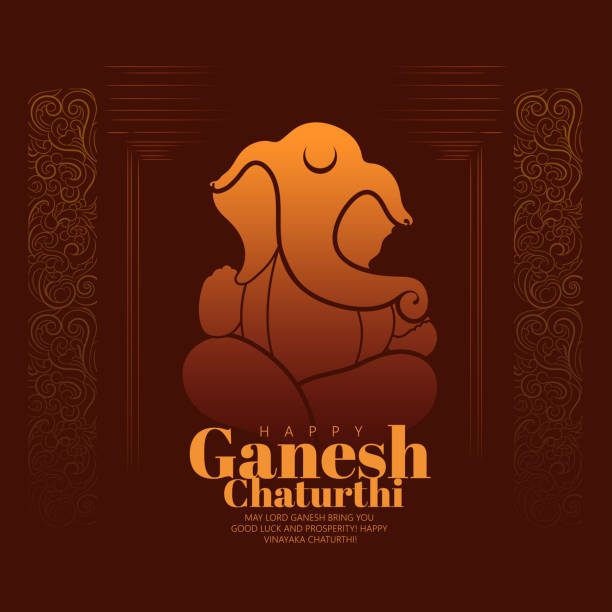 가네쉬 차투르티, 비나야카 차투르티, 가네쉬 신 - ganesh festival stock illustrations