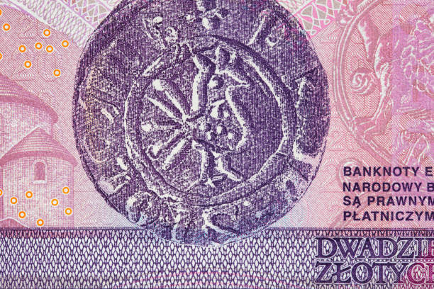Reverse of 20 polish zloty banknote for design purpose