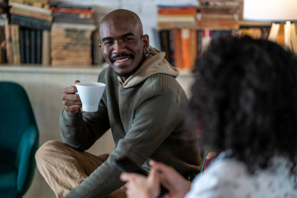 istock African American couple at home using the internet and talking. 1415026965