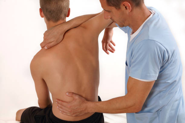 istock Adolescent Posture Correction. Chiropractic treatment, Back pain relief. Physiotherapy concept
Please submit descriptions only in English. 1415035777
