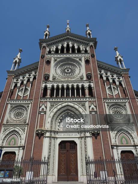 Gesu Nazareno Church In Turin Stock Photo - Download Image Now - Arch - Architectural Feature, Architecture, Building Exterior