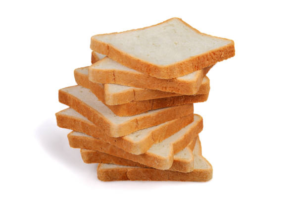 istock Slices of toast bread isolated on white background. 1415044791
