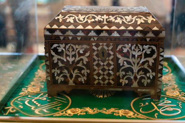 Konya,Turkey:August 5 ,2022  Old Seljuk chest from Mevlana
