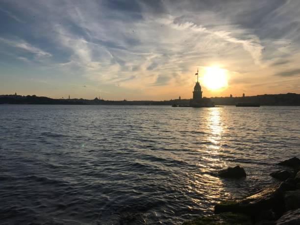 istock sunset at the Maiden's Tower 1415053480