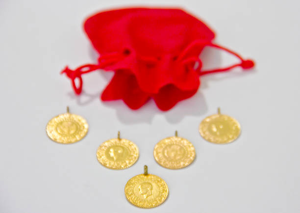istock Turkish traditional gold coins 1415055269