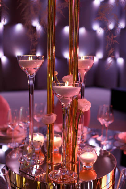 istock Candle on the table at the wedding party 1415056878