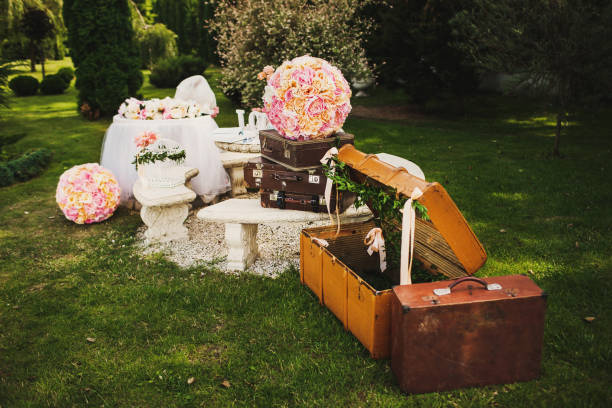 istock Beautiful and delicate flowers at the wedding ceremony 1415057434