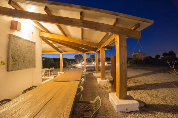 istock Chalet with starry sky at night Valencia Spain 1415059854