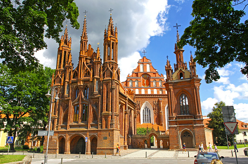 St. Anne's Church and Bernardine Church in Vilnius, Lithuania