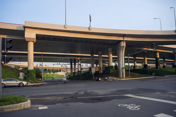istock Sunrise city overpass 1415072493