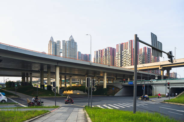 istock Sunrise city overpass 1415072564