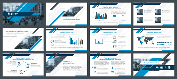 Presentation template design. Elements of infographics for presentations templates. Annual report, leaflet, book cover design. Brochure layout, flyer template design. Corporate report, advertising template in vector Illustration.
