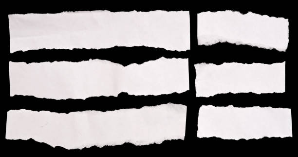 Torn paper Torn paper on black background tear stock pictures, royalty-free photos & images