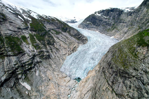 istock Jostedalsbreen glacier Nigardsbreen part in Norway Europe aerial view 1415109023
