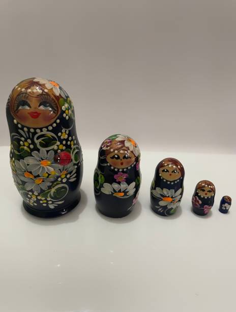 istock Wooden Matryoshka dolls isolated on white background 1415111060