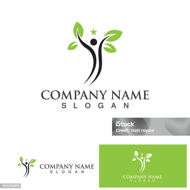 Find People Tree Vector People Tree Vector Logo Template Illustration Design Stock Illustration ...