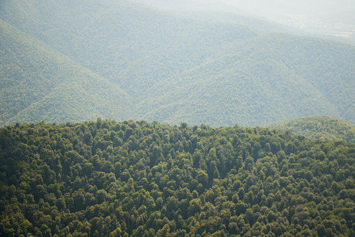 Overlooking the Blue Ridge Mountains in North Carolina.  Processed in HDR.