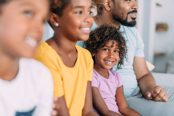 istock Happy family at home. 1415121861