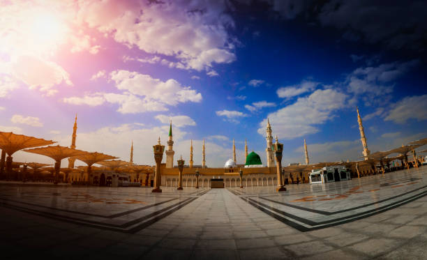 メディナ、アル・メディナ・アル・ムナウワラ、サウジアラビア - koran muhammad night spirituality ストックフォトと画像