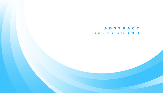 Abstract blue wavy business style background. Vector illustration