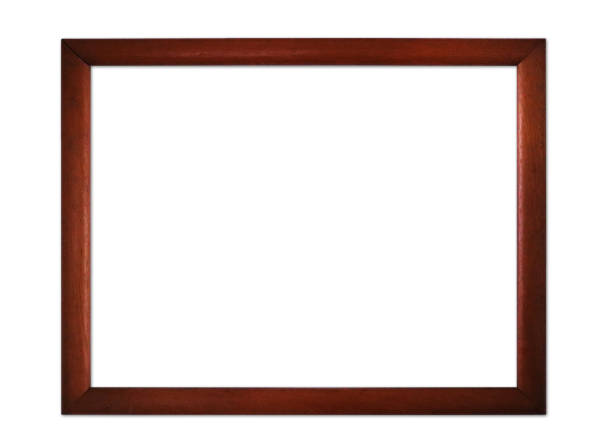istock dark brown  wooden simple frame 1415135168