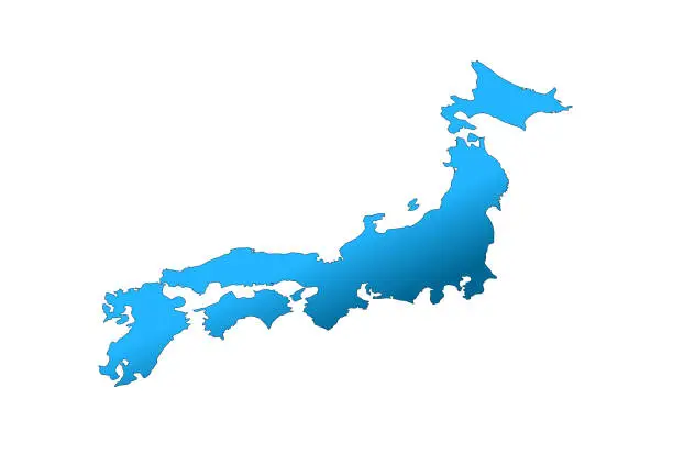 Vector illustration of Map of Japan Japan Map