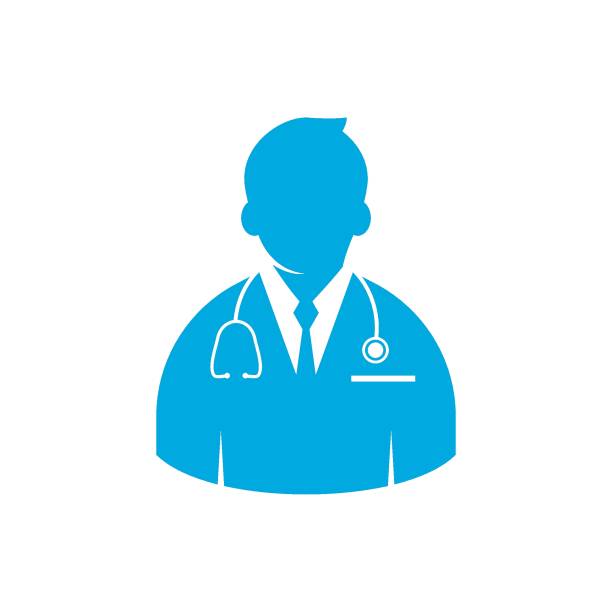 Illustration of health workers,doctor Illustration of health workers,doctor flat design doctor logos stock illustrations