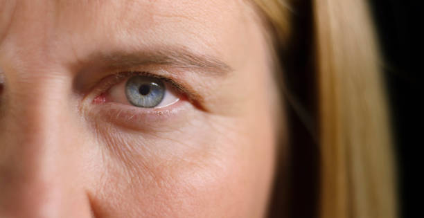 istock Grey eye of woman 1415144185