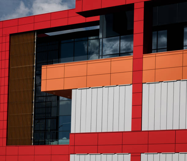 istock colorful aluminum panels. 1415145430