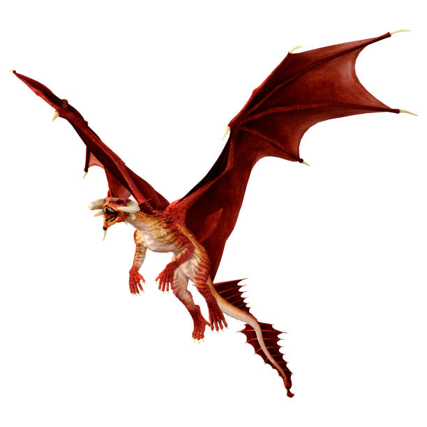 istock 3D Rendering Fairy Tale Dragon on White 1415146198