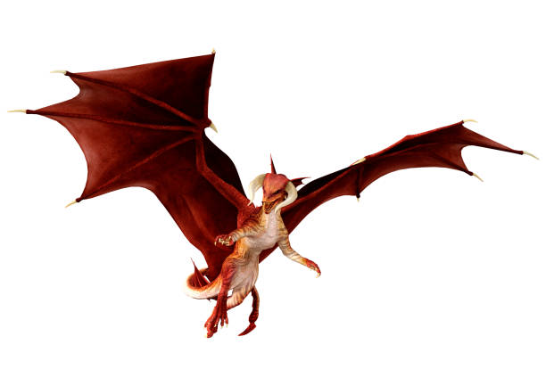 istock 3D Rendering Fairy Tale Dragon on White 1415146219