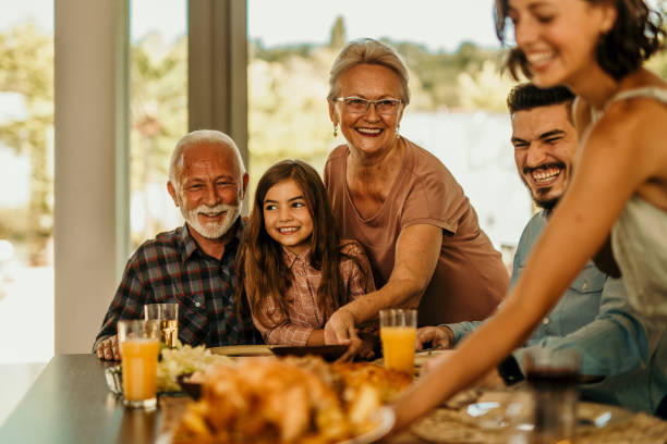 istock Grateful for the family lunch 1415148568