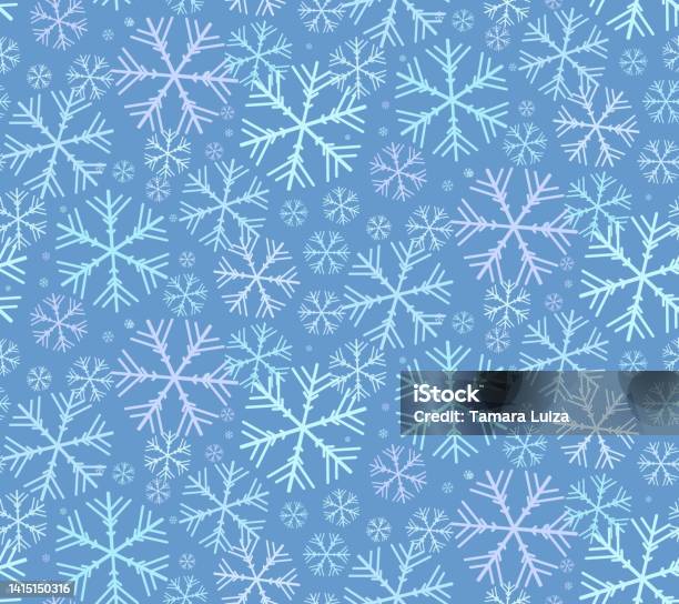 Snowflake Seamless Background Ree Snowflakes Seamless Background Stock Illustration - Download Image Now ...
