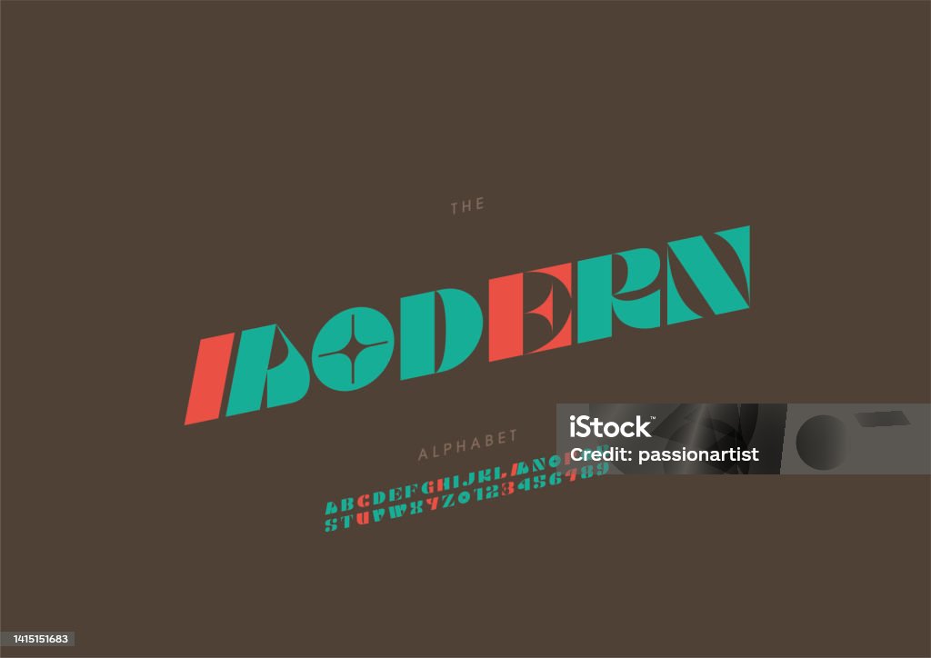 Moderne Abc Modern Alphabet Stock Illustration - Download Image Now - Abstract ...